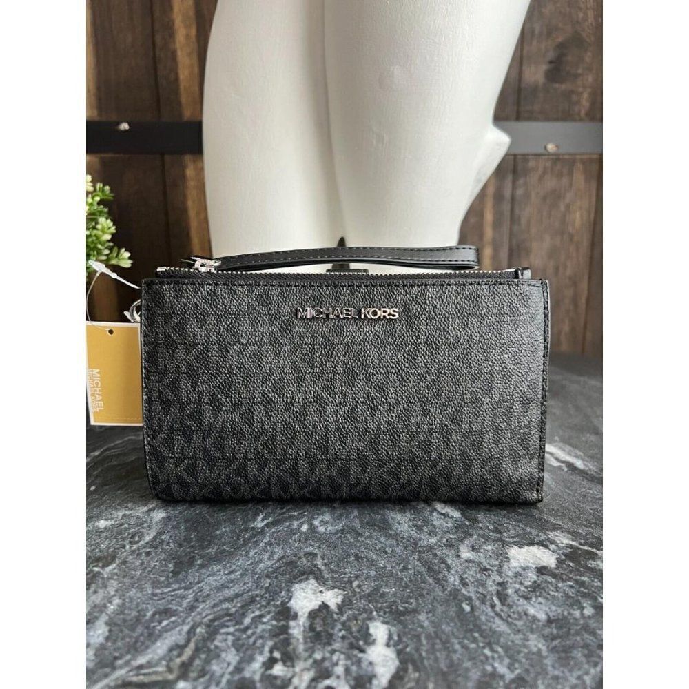 Michael Kors Women's Jet Set Travel MK Logo Print Handbag Purse For Women